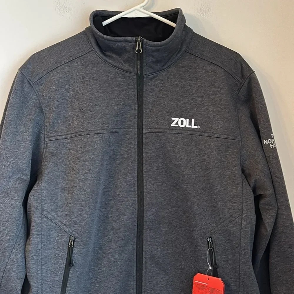The North Face Men’s Ridgewall Soft Shell warm Jacket Heathered gray medium NWT